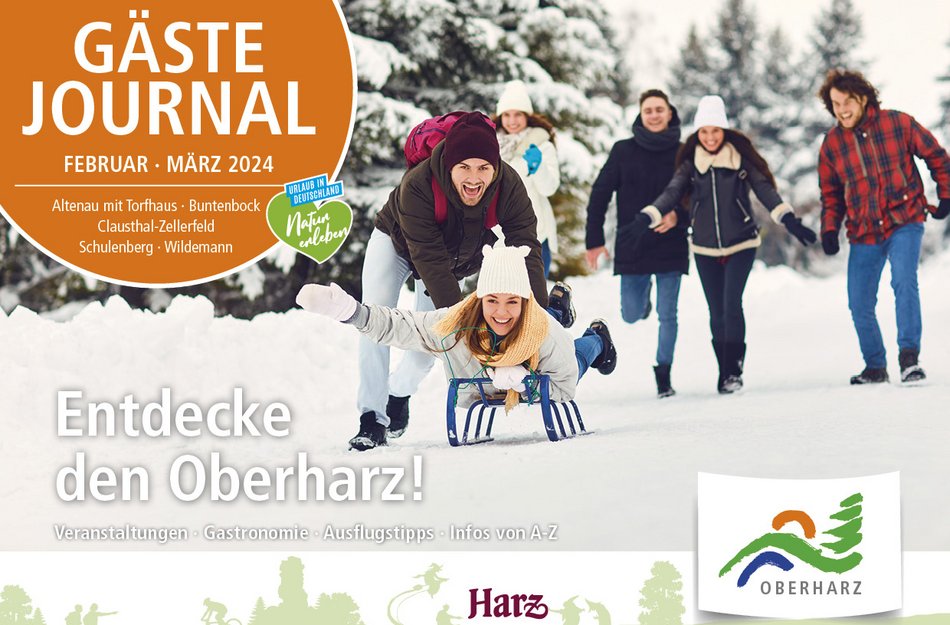 Titelbild Gästejournal Oberharz Januar 2024