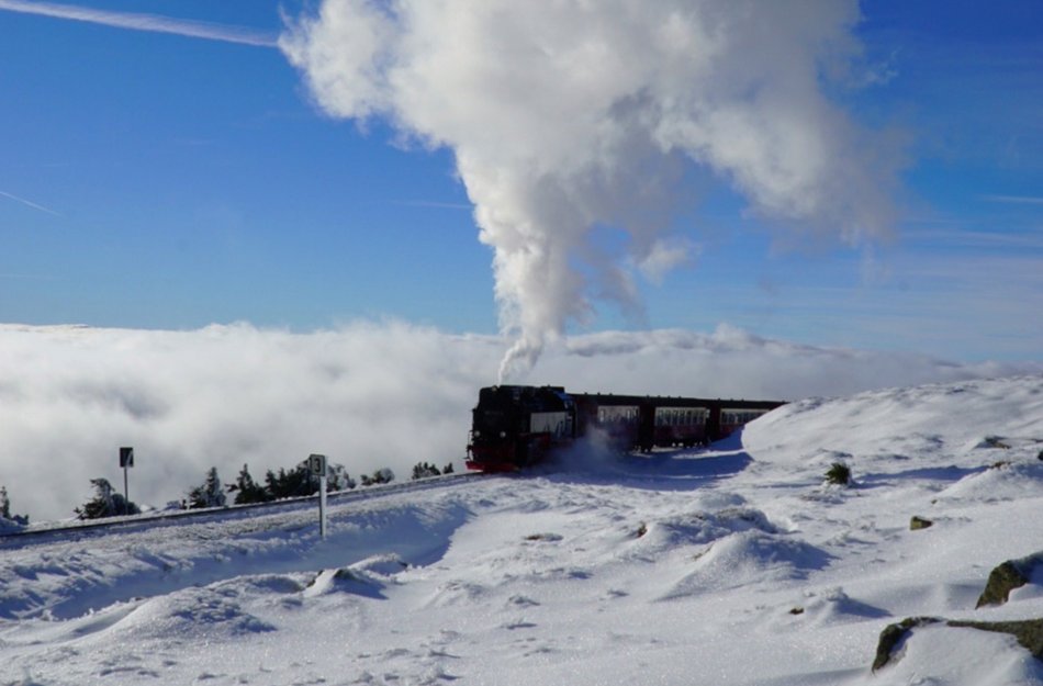 Winter Brockenbahn Oberharz